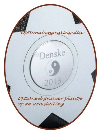 Design Midi Asche Urne 'Violine' (38cm) in Verschiedene Farben - HMP660