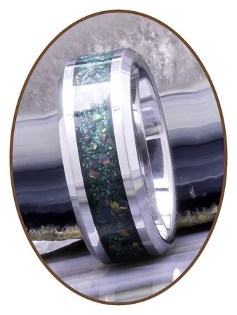 Tungsten Carbide 'Heavenly Treasures Asche Gedenk Ring - JRB140HT