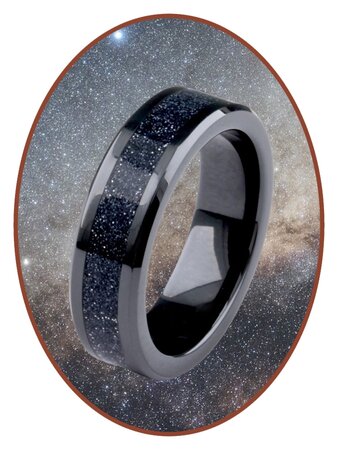 Asche Ring - 'Infinite Universe' - 6 oder 8mm Breite - JRB145IU-4M2B