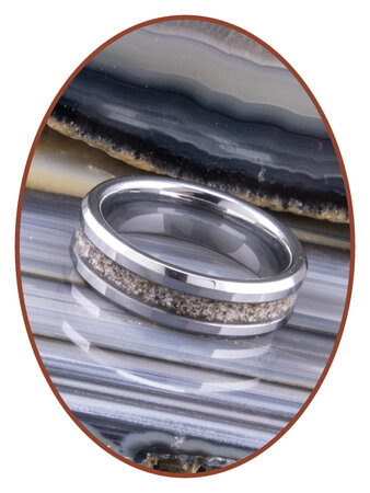 Tungsten Carbide Design Damen  Asche Ring - RB048D