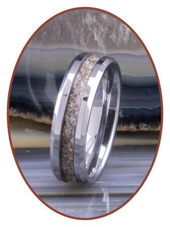 Tungsten Carbide Design Damen  Asche Ring - RB048D