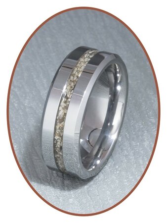 Tungsten Carbide Design Herren  Asche Ring - RB048H