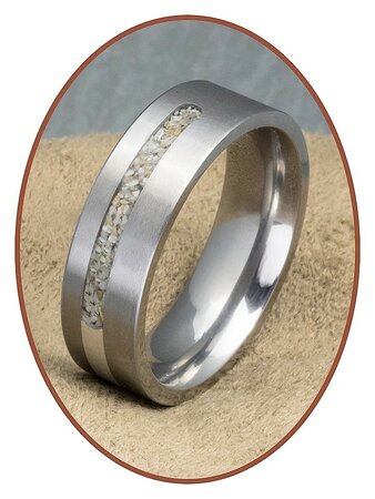 JB Memorials Titan - Silber Asche Ring - RB050