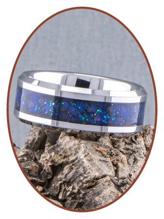 JB Memorials Ceramic Zirconium Design 'Night Sky' Asche Ring - CRC141NS