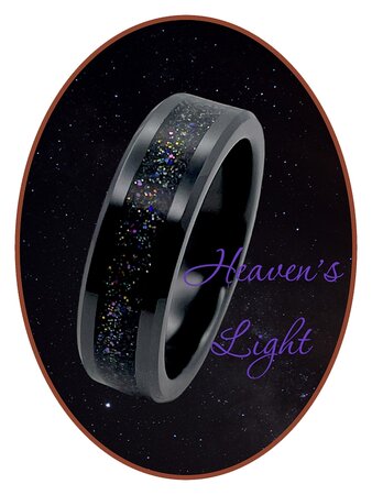  Asche Ring - 'Heaven's Light' - 6 oder 8mm breite - JRB145HL-4M2B