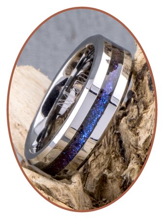 Tungsten Carbide 6mm Chroma Farben Damen  Asche Ring - RB048CHR