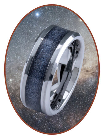 'Infinite Universe' Asche Ring - 6 oder 8mm Breite - RB140IU-4M2B