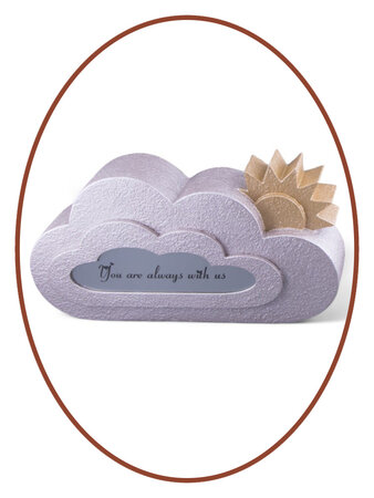 Mini Kinder / Baby Asche Urne 'Wolke' in vielen Variationen und Farben - HMP624