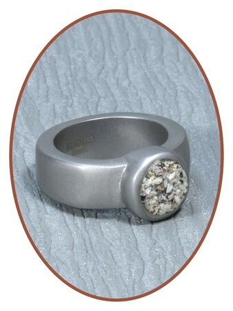 Edelstahl Design Damen Asche Ring - RB125